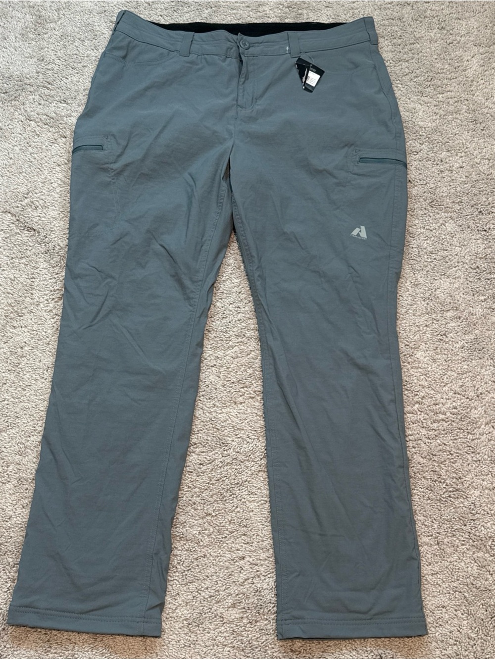 Eddie Bauer First Ascent Women's Guide Pants Hiking Size 18W Gray Gorpcore New
